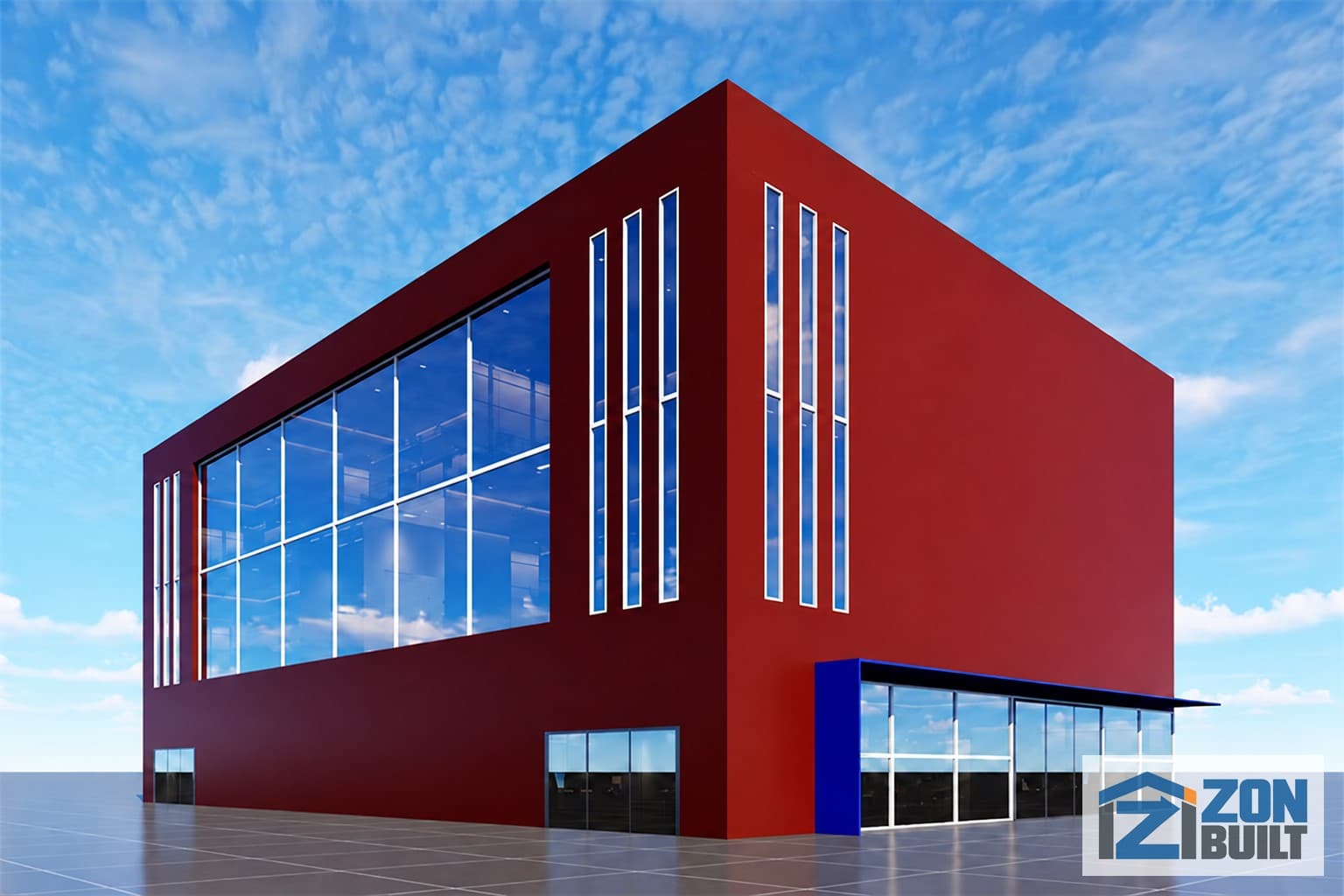 commercial office building 3D model