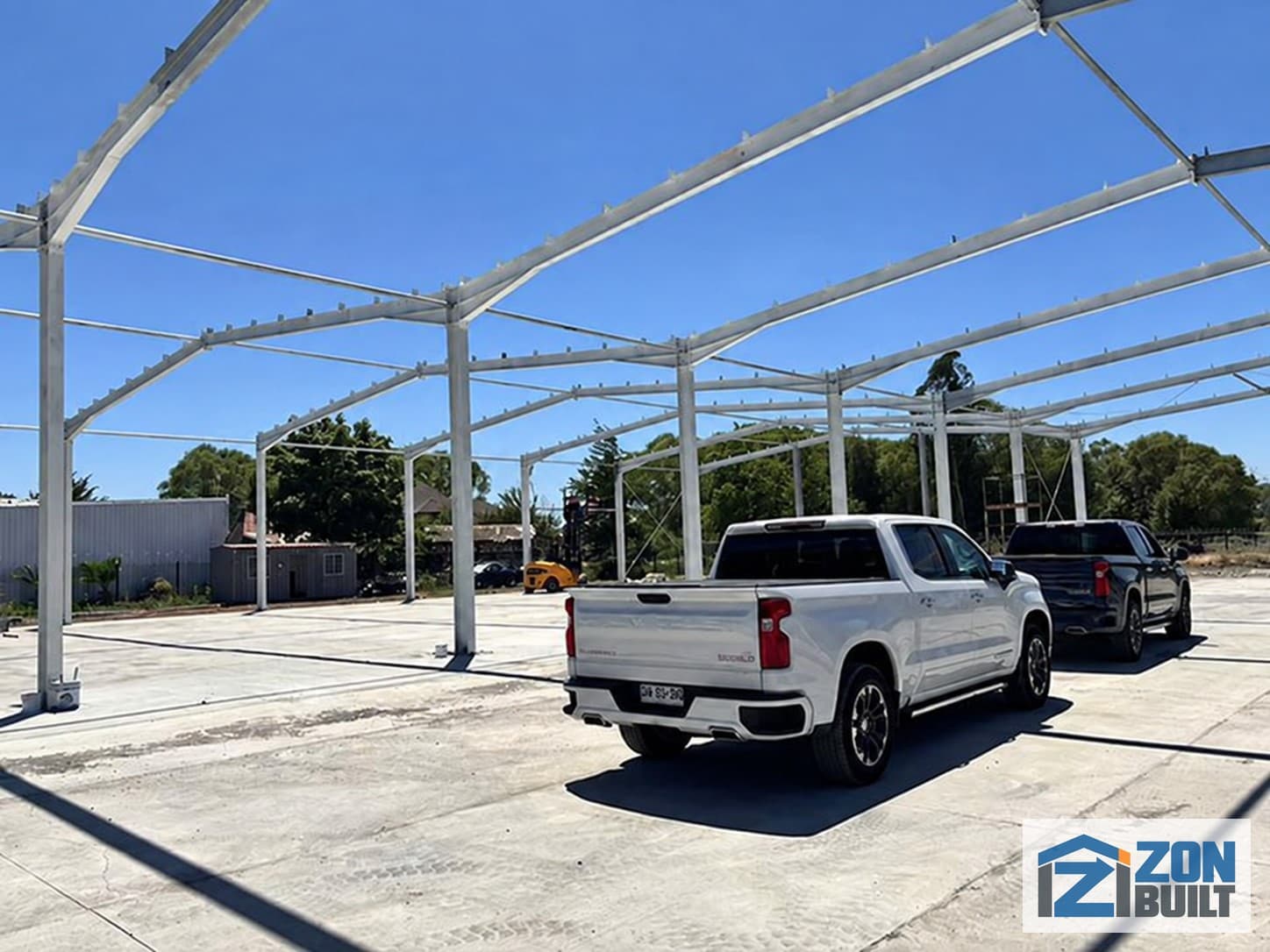 galvanized steel structure warehouse