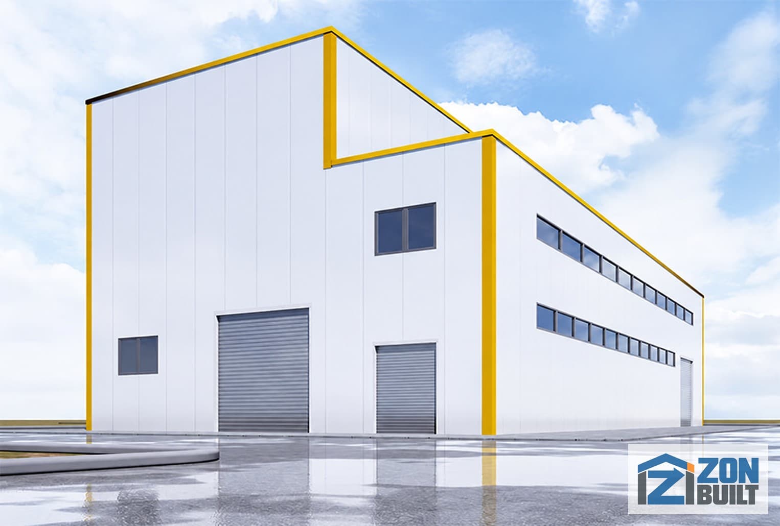 factory building 3D model design